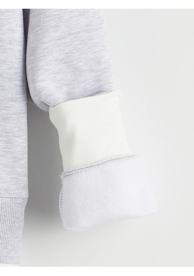 Lcw Vision Gri Bisiklet Yaka Kadın Kalın Sweatshirt