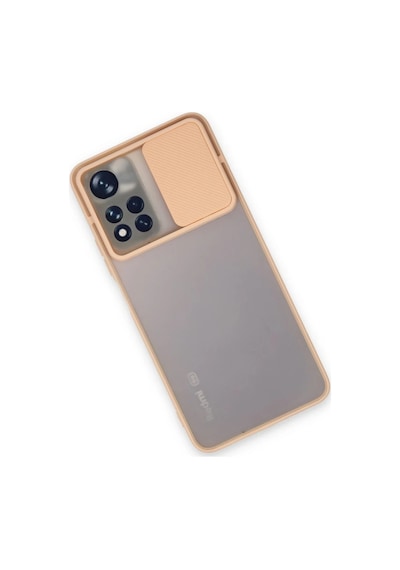 Bezos Redmi Note 11t Kılıf Palm Buzlu Kamera Sürgülü Silikon - Pembe Ob