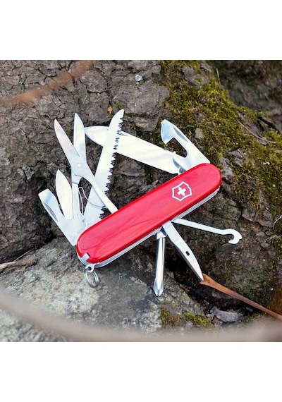 Victorinox Kamp Çakı 1.4713 Fieldmaster 15 Fonksiyon Kırmızı İsviçre Kırmızı