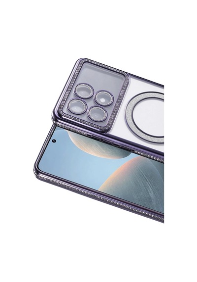 Xiaomi Poco X6 Pro Joke Simli Magneticsafe Kılıf - Derin Mor 0.2M-Çok Renkli