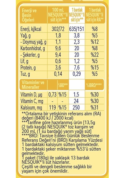Çikolatalı Toz İçecek 375 Gr Diğer