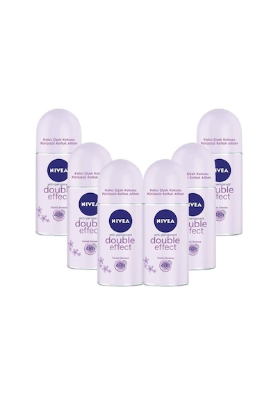 Nivea Double Effect Kadın Roll-On Deodorant 50 ML x 6