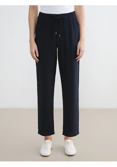 LC Waikiki Lcw Everyday Lacivert Beli Lastikli Kadın Pantolon Navy