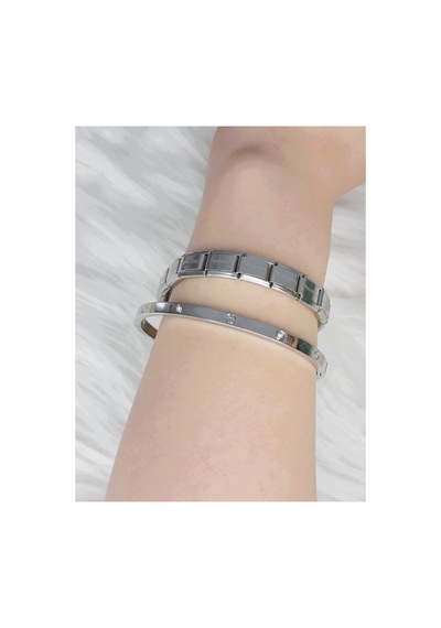 Çelik Charm Silver Bileklik Silver