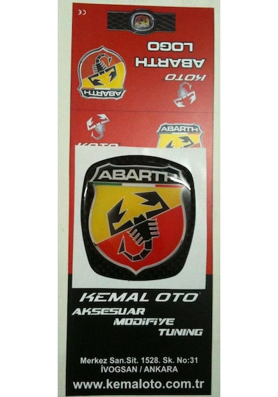 Punto Evo Abarth Logo Ön Rozet