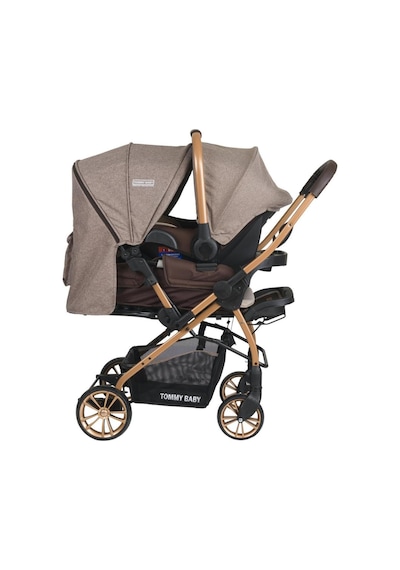 Tommybaby TB-980 Gold Travel Sistem Bebek Arabası Puset Füme