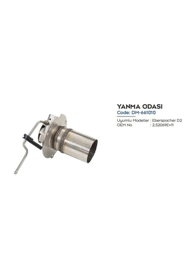 Ahmet Otomotiv Demmon Eberspacher Uyumlu Isıtıcı Yanma Odası D2 Model