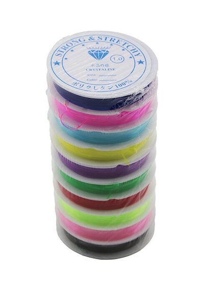 İbico Crystaline İ14-005 Misina İpi - Size 1.0 4 Mt Renkli Lastikli- 10'li Paket