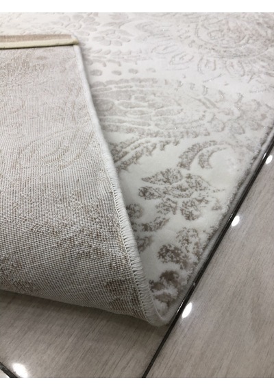 Flora Halı Troya 0727 A Krem 165X230 Beyaz Vizon 4 M2 Halı !