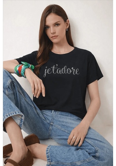 Fashion Friends Baskılı Kadın Bluz 26y0190k1 Siyah
