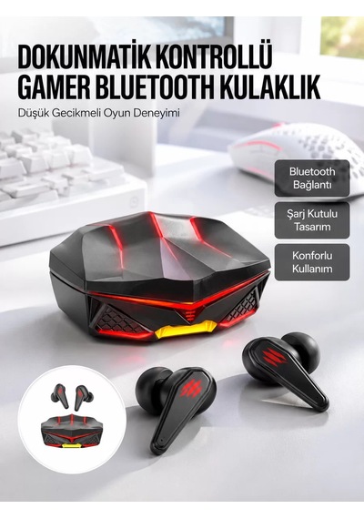 Northcity Işıklı Metal Kasa Bluetooth Kulaklık Hd Ses Kaliteli Mikrofonlu Yeni Nesil