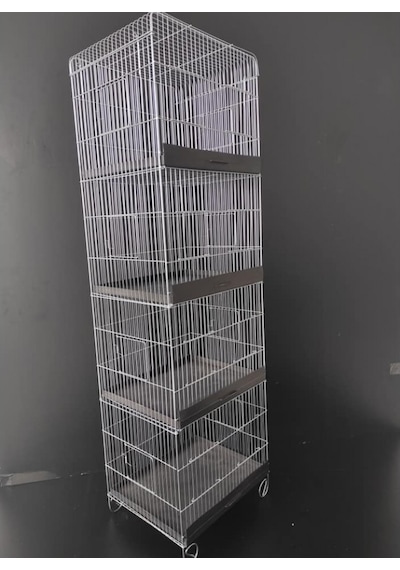 Çotanaklar Kafes Dört Katlı Üretim Kafesi Salma 40 x 32 x 131 CM