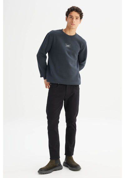 Lee Regular Fit İçi Polarlı Antrasit Erkek Sweatshirt L212299xvd Antrasit