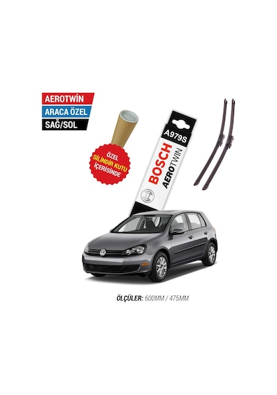 Bosch Aerotwin A979S VW Golf 6 Silecek Takımı (2009-2012)