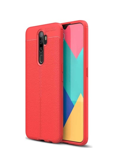 Oppo A9 2020 Deri Desenli Kamera Korumali Kalite Silikon Kilif 419296382