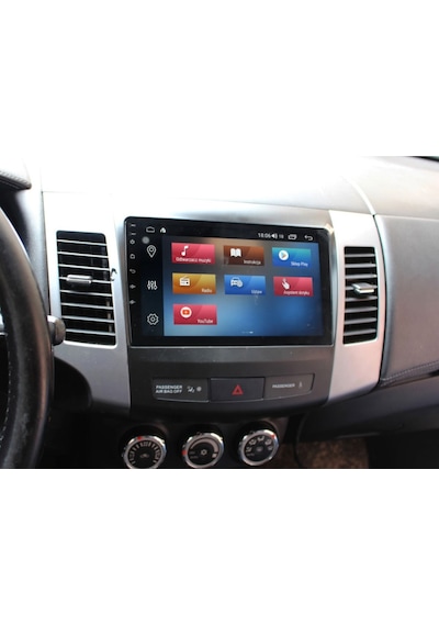 Mitsubishi Outlander Araç Multimedya Android Ekran Carplay Double Teyp 4+64 9" 08-12 Black Navımex