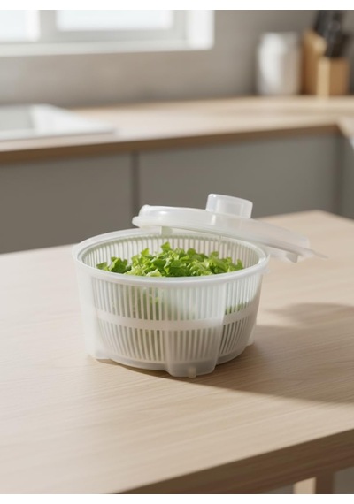 Salata Kurutcu 5 Litre Sebze Kurutucu Bpa Free Beyaz Çok Renkli