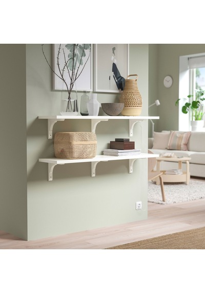 Ikea Bergshult/ramshult Duvar Rafı Kombinasyonu 120x30 Cm Beyaz