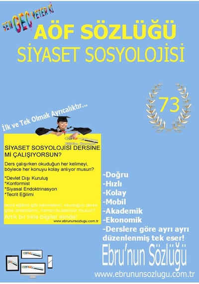 AÖF İİBF Ebrunun Sözlüğü Siyaset Sosyolojisi  - E Sözlük