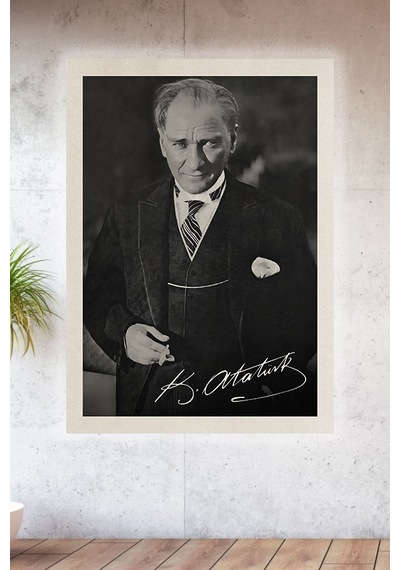 Lucena Metal Baskılı Atatürk Koleksiyonu Tablo No 50 - 20 Cm X 30 Cm
