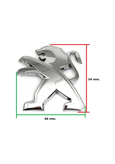 7810v9 Psa Grup Bagaj Arması Amblem Logo Peugeot Partner-tepee 94x88 9678114177 7810.v9