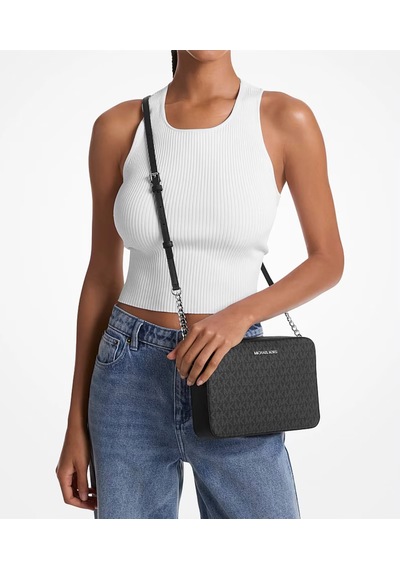 Michael Kors Jet Set Large Logo Crossbody Çapraz Omuz Çantası 35f8sttc3b Siyah