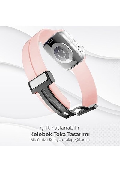 Uyumlu 44 45 46 49mm Kordon Kelebek Desen Yumuşak Silikon Kordon 2 3 4 5 6 Se 7 8 9 10 11 Ultra - Çok Renkli 11