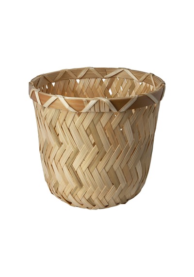 Bambu Saksı, Bambu, 9 Cm Büyük Boy ( 12,5 X 8 Cm