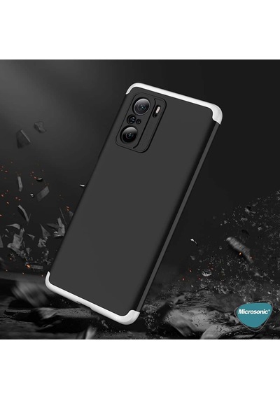 Microsonic Xiaomi Redmi K40 Kılıf Double Dip 360 Protective