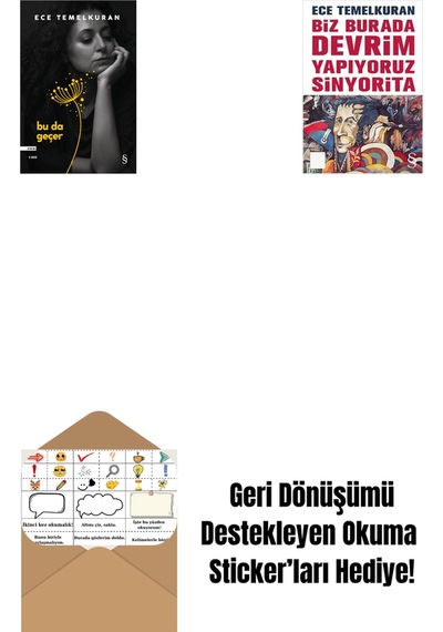 Bu Da Geçer + Biz Burada Devrim Yapıyoruz Sinyorita Cep Boy + Okuma Sticker'ları