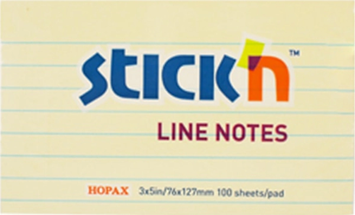 210550 Stıckn 76x127 Pastel Sarı Çiz.100yp