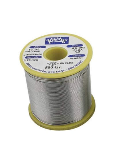 500 Gram Kurtel Lehim Teli 0.75Mm İnce 60/40 N11.12