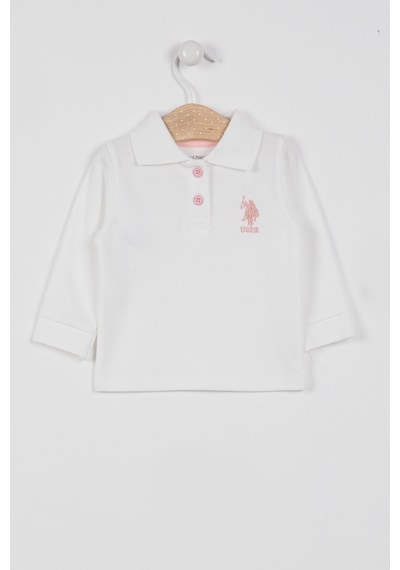U.S. Polo Assn. U.s. Polo Assn Lisanslı Classic Krem Bebek Uzun Kol Yakalı Sweatshirt Krem