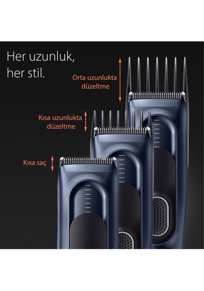 Braun Series 5 Hc5350 Erkekler İçin 17 Uzunluk Ayarına Sahip Saç Kesme Makinesi Diğer