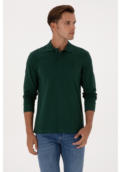 U.s. Polo Assn. Erkek Koyu Yeşil Sweatshirt 50307688-vr079 Koyu Yesıl