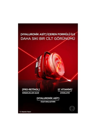 L'oreal Paris Revitalift Lazer X3 Yoğun Yaşlanma Karşıtı Gündüz Bakım Kremi 50 Ml