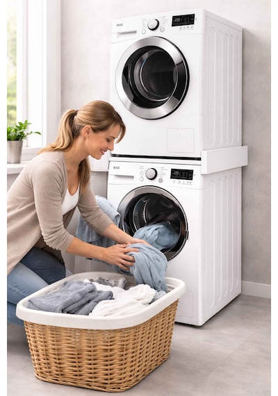 İmt Aksesuar Çamaşır Makinesi Dolabı Çamaşır Ve Kurutma Makinesi Üst Üste Sabitleme Bağlantı Aparatı Beyaz İmt Aksesuar Çamaşır Makinesi Dolabı Çamaşır Ve Kurutma Makinesi Üst Üste Sabitleme Bağlantı Aparatı Beyaz