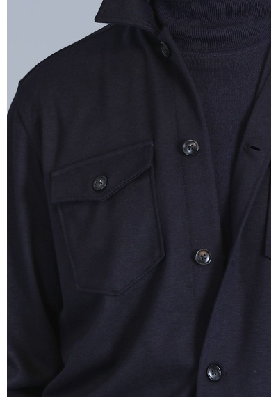 Lufian Cameron Erkek Basic Gömlek Slim Fit Lacivert Lacivert 112010655100200 Lacivert