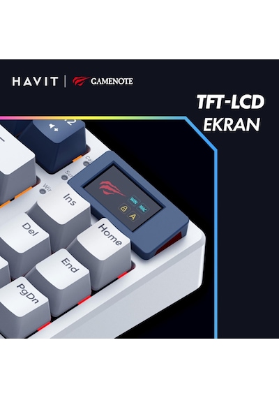 Havit KB884L Gamenote RGB Gaming Mekanik Klavye Red Switch
