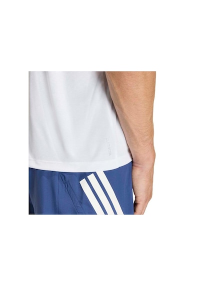 Adidas Run Essentials Erkek Beyaz Yuvarlak Yaka Tişört Beyaz