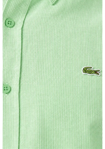 Lacoste Men's Regular Fit Button-down Collar Linen Shirt Green Erkek Düğmeli Yaka Keten Gömlek Yeşil Lacoste Men's Regular Fit Button-down Collar Linen Shirt Green Erkek Düğmeli Yaka Keten Gömlek Yeşil