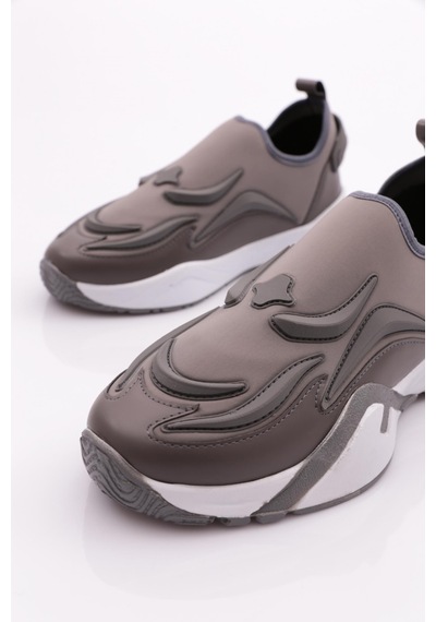 Dgn 0392 Kadin Arkasi Yazili Spor Ayakkabi 0392-2252-R146325 Platin