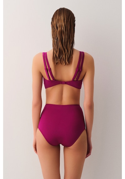 Suwen Üçgen Bikini Üst Sbn26410c1283 Bordo
