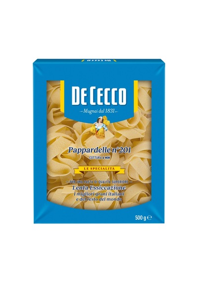 De Cecco Pappardelle 500 G Geniş Şeritli Makarna İtalyan Lezzeti - 5 Adet Tarı