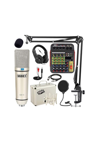 Lastvoice Mix Paket-3 Stüdyo Youtuber Podcast Kayıt Ekipman Seti
