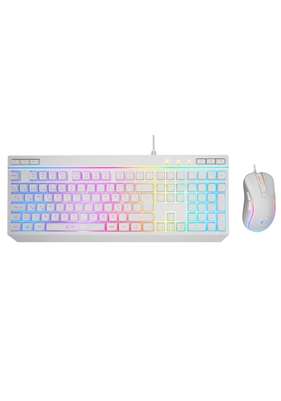 Rampage Km-r57 Seraphıc Beyaz Rgb Aydınlatmalı Q Oyuncu Multmedıa
