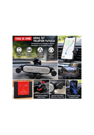 This Is One Ahtapot Araç İçi Telefon Tutucu Havalandırma Peteği Izgara Montajlı Ayarlanabilir Telefon Standı Siyah - 936459935 Siyah This Is One Ahtapot Araç İçi Telefon Tutucu Havalandırma Peteği Izgara Montajlı Ayarlanabilir Telefon Standı Siyah - 936459935 Siyah