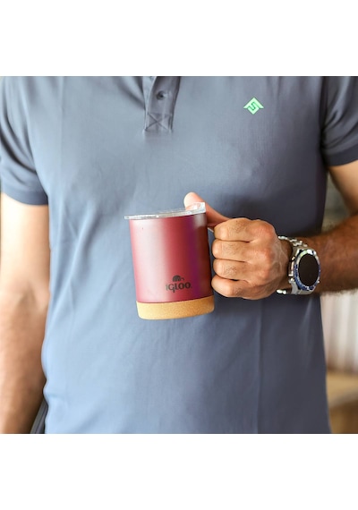 Igloo Cork Mug 350ml-bordo Bordo