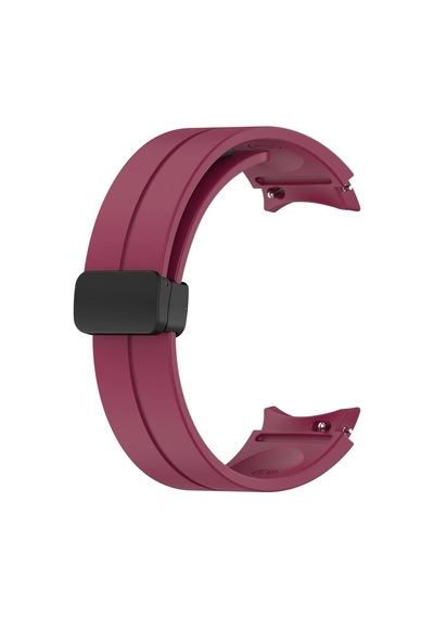 Samsung Galaxy Watch 6 40mm İçin Kordon Ribbon Line Bordo Galaxy Watch 6 40mm İle Uyumlu Kordon - Bordo Çok Renkli