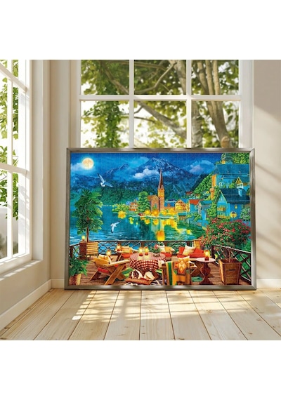 20821 Puzzle 1000 Evening By The Lake İn Hallstatt